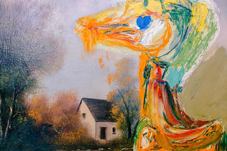 I Aarhus i 80'erne åbnede Café Jorden, hvilket udtalt på jysk bliver til 'Jorn', ligesom i Asger Jorn, der malede 'Den foruroligende ælling'.   Foto: Anders Holst Pedersen