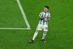 I december var Enzo Fernández var en profil på Argentinas vej mod VM-guldet i Qatar. Nu er midtbanespilleren den dyreste i Premier Leagues historie.  Foto: Molly Darlington/Ritzau Scanpix