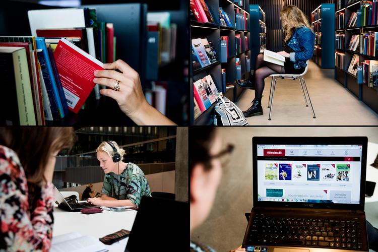Bibliotekernes økonomi lider under høje priser på udlån af e- og lydbøger. Her på Dokk1 er udgifterne til digitale udlån tre gange større, end det koster biblioteket at udlåne en trykt bog. Foto: Gregers Tycho