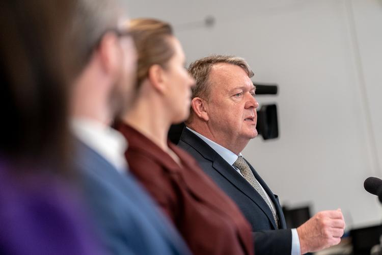 Regeringen holdt fredag pressemøde efter et regeringsseminar på KolleKolle i Værløse torsdag og fredag. (Foto: Ida Marie Odgaard/Ritzau Scanpix)   Foto: Ida Marie Odgaard/Ritzau Scanpix