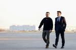 Russeres fornyede angreb falder sammen med, at Ukraines præsident Volodomyr Zelenskyj besøger Europa i håb om at få mere hjælp til forsvaret af sit land. Her er han fotograferet sammen med Frankrigs præsident Emmanuel Macron. Foto: Mohammed Badra/Ritzau Scanpix