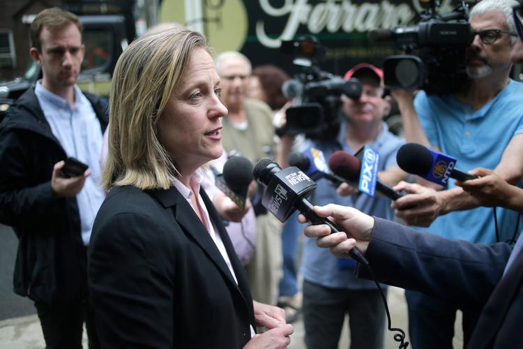 Anklager Melinda Katz fra anklagemyndigheden i Queens, New York, mener, at den russiske kvinde Viktoria Nasyrova fortjener »langvarig fængsling«. (arkivfoto)   Foto: Seth Wenig/Ritzau Scanpix
