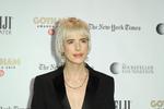 Agyness Deyn spillede rollen som et anker i den fiktive rocktrio Something She i instruktøren Alex Ross Perrys realistiske spillefilm 'Her Smell'.  Foto: John Nacion/star Max/ipx/Ritzau Scanpix