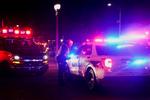 Politiet er massivt til stede ved Michigan State University, hvor tre personer er blevet dræbt af skud. Den formodede gerningsmand er blevet fundet død. Ifølge politiet har han skudt sig selv. Foto: Dieu-nalio Chery/Ritzau Scanpix