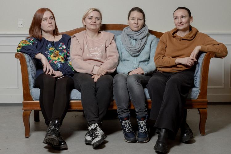     Fra venstre: Olena Dalhyck, Viktoria Manzha, Iryna Zharuk &amp; Olga Rozhdestrenska    Foto: Christian Falck Wolff
