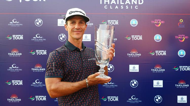 Sejren i Thailand Classic indbragte Thorbjørn Olesen en trofæ, 2,4 mio. kr. og et avancement til 5.-pladsen på sæsonens DP World Tour-rangliste. Foto: europeantour.com