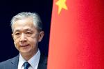 Talsmand for det kinesiske udenrigsministerium Wang Wenbin fotograferet ved et tidligere pressemøde.  Foto: /Ritzau Scanpix