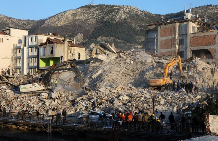 Redningsarbejde i byen Hatay, Tyrkiet. Foto: Umit Bektas/Ritzau Scanpix