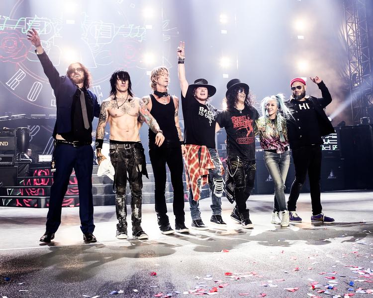 Guns N' Roses er i dag et 7-mandsband.  Foto: PR