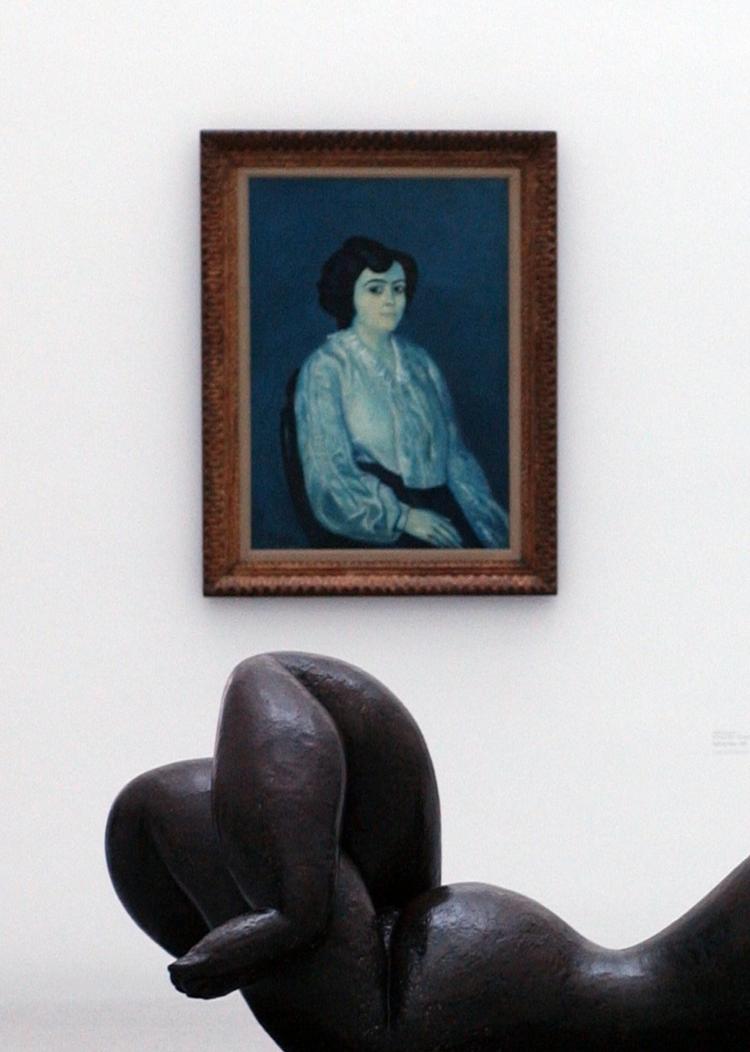 50 år efter malerens død er et af Pablo Picassos værker, portrættet af 'Madame Soler', havnet i en strid mellem arvinger og delstaten Bayern. Maleriet hænger normalt på museet Pinakotheken i München, men er for tiden stillet i depot på grund af striden. Foto: Gambarini Maurizio/Ritzau Scanpix