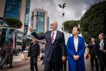 Statsminister Mette Frederiksen (S) er i Albanien for at mødes med Albaniens premierminister Edi Rama i Tirana, mandag 6. marts 2023. På dagsordenen er migration og det øgede pres på Europas grænser. Senere på dagen går turen til Kroatien. (Foto: Mads Claus Rasmussen/Ritzau Scanpix) Foto: Mads Claus Rasmussen/Ritzau Scanpix