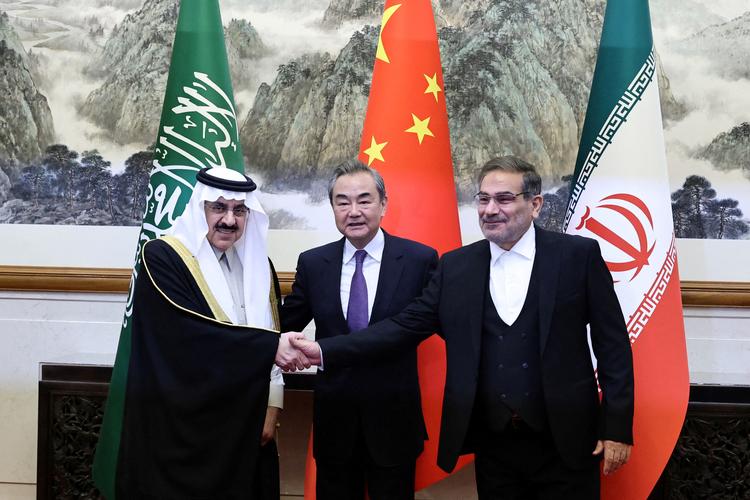 Fredag annoncerede toppolitikere fra Iran og Saudi-Arabien, at de vil genoptage deres diplomatiske forbindelser efter forhandlinger i Beijing. Foto: China Daily/Ritzau Scanpix
