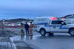 To personer døde, efter at en pickup mandag ramte adskillige fodgængere i Amqui i den canadiske provins Québec. Ni andre blev kvæstet. Foto: Ctv News/Ritzau Scanpix