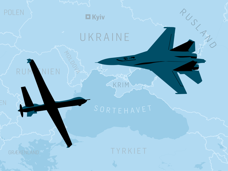 Drone over Sortehavet