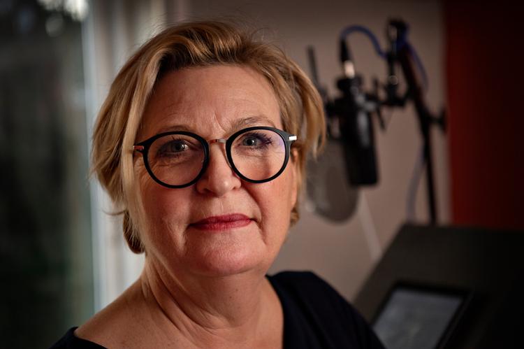 Githa Lehrmann er en Danmarks mest populære indlæser af lydbøger og modtager nu en ærespris for sit arbejde. Foto: Brian Karmark