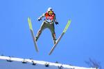Den norske skihopper Maren Lundby er langtfra tilfreds med, at hun først får muligheden for skiflyvning nu.  Foto: Borut Zivulovic/Ritzau Scanpix
