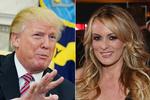 Donald Trumps påståede betaling af den tidligere pornostjerne Stormy Daniels kan ende med, at USA's tidligere præsident bliver tiltalt for ulovlig omgang med kampagnemidler. Foto: Mandel Ngan, Ethan Miller/Ritzau Scanpix