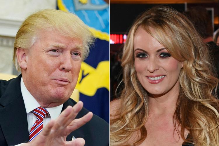 Donald Trumps påståede betaling af den tidligere pornostjerne Stormy Daniels kan ende med, at USA's tidligere præsident bliver tiltalt for ulovlig omgang med kampagnemidler. Foto: Mandel Ngan, Ethan Miller/Ritzau Scanpix