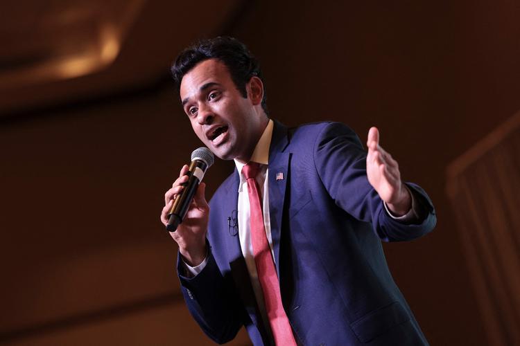 Den tidligere forretningsmand Vivek Ramaswamy er kendt for at være anti woke. Foto: Win Mcnamee/Ritzau Scanpix