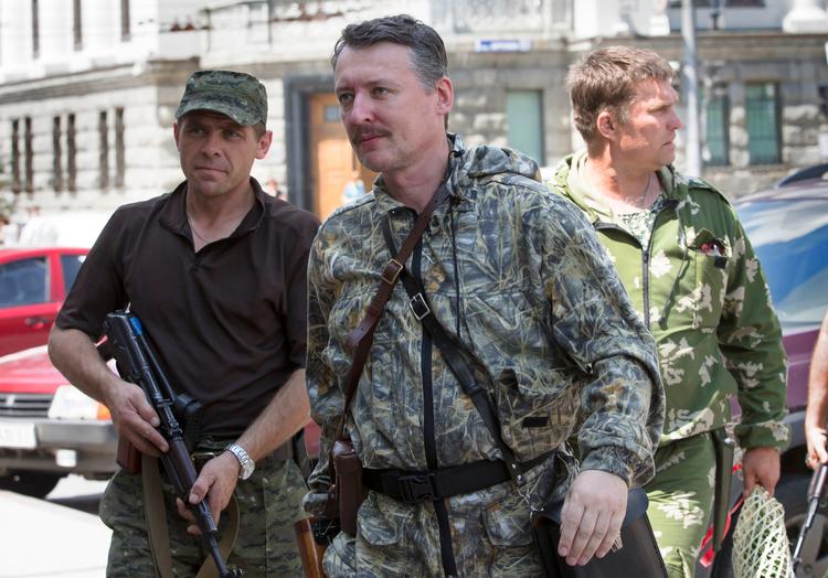 Igor Girkin fotograferet i 2014 i Donetsk. Foto: Dmitry Lovetsky/Ritzau Scanpix