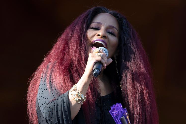     Chaka Khan er fremdeles et vokalt power house. Her forbereder hun sig på en koncert i Boston på USA's uafhængighedsdag i fjor. Foto: Michael Dwyer/Ritzau Scanpix