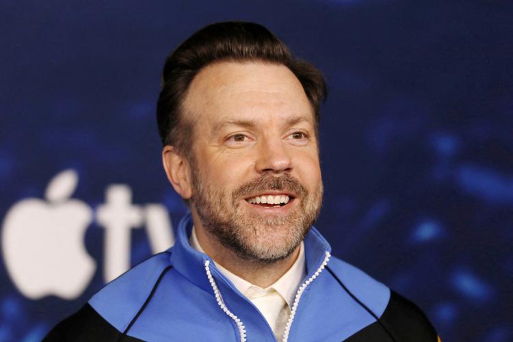 Jason Sudeikis har hovedrollen som Ted Lasso i hitserien af samme navn, hvor han spiller en amerikansk football-træner, som mod alle odds tager imod tilbuddet om at træne det engelske fodboldhold AFC Richmond. Foto: David Swanson/Ritzau Scanpix