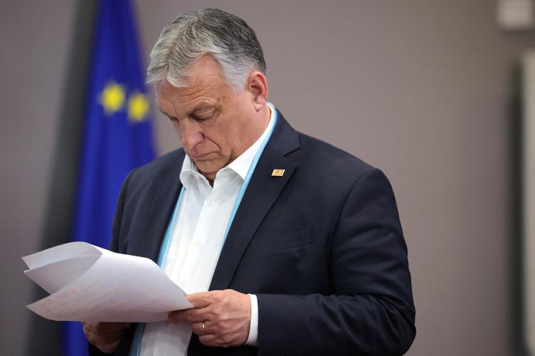Den ungarske premierminister Viktor Orbán har angiveligt brugt Nato-ansøgningerne til at forsøge at lægge mundkurv på Finland og Sverige. Foto: Olivier Matthys/Ritzau Scanpix