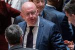  Ruslands FN-ambassadør, Vassilij Nebenzia, hævder, at landet er blevet holdt ude af undersøgelser iværksat af Danmark, Sverige og Tyskland - en påstand, alle tre lande afviser. Foto: David Dee Delgado/Ritzau Scanpix