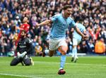 Med sæsonens sjette mål i Premier League udlignede Julian Alvarez for Manchester City mod Liverpool. Foto: Carl Recine/Ritzau Scanpix