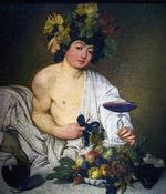 Hvorfor må en kommerciel vinfestival låne Michelangelo Merisi da Caravaggios maleri ’Bacchus’, når et andet museum ikke kan få samme mulighed? Det skaber undren hos eksperter.  Foto: Wikimedia Commons