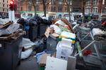 Skraldemændene nedlagte arbejdet 20. marts. De var utilfredse med Amager Ressourcecenter (ARC), som ifølge skraldemændene havde brudt en aftale om nogle arbejdsvilkår, som ikke var løn. Foto: Jens Dresling
