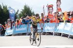 Den danske Jumbo-Visma-stjerne kom først over stregen på 4. etape. Foto: Juan Herrero/Ritzau Scanpix
