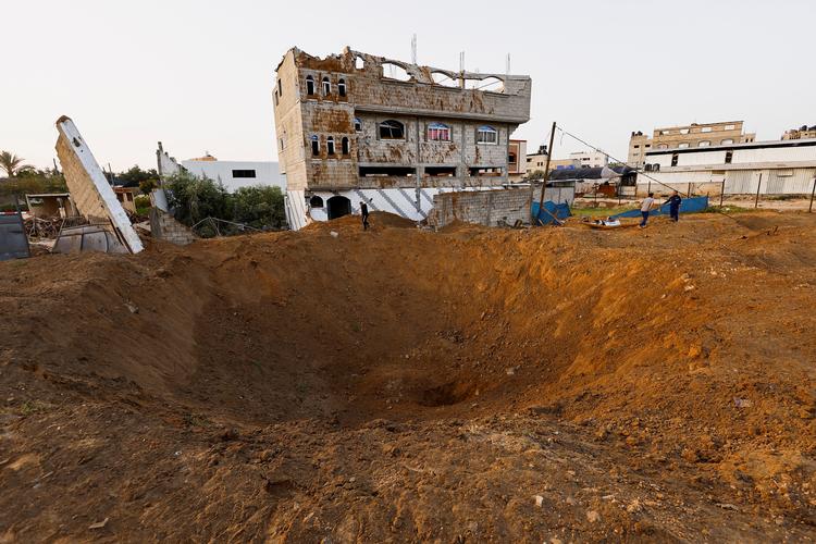 Israel har angrebet mål i både Gaza (billedet) og i Libanon. Foto: Mohammed Salem/Ritzau Scanpix