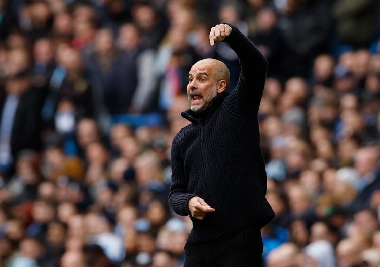 Pep Guardiola er hele tiden på udkig efter nye taktiske greb. Seneste idé sænkede Bayern München i Champions League. Foto: Jason Cairnduff/Ritzau Scanpix