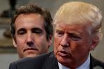 USA's tidligere præsident Donald Trump (th.) og Michael Cohen (tv.), tidligere advokat for Trump, i 2016. Foto: Jonathan Ernst/Ritzau Scanpix