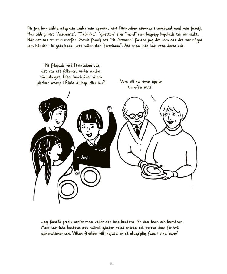 Foto: Illustration fra  Joanna Rubin Drangers 'Ihågkomm oss till liv'. Udkommet på Albert Bonniers förlag