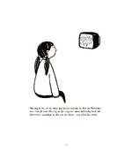 Det meste af teksten forløber helt uden for​ tegningerne, der​ reduceres til illustrative vignetter. 