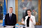     Nato's generalsekretær Jens Stoltenberg besøger København og holder pressemøde med statsminister Mette Frederiksen (S) på Kastellet.   Foto: Jens Dresling