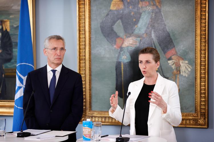     Nato's generalsekretær Jens Stoltenberg besøger København og holder pressemøde med statsminister Mette Frederiksen (S) på Kastellet.   Foto: Jens Dresling