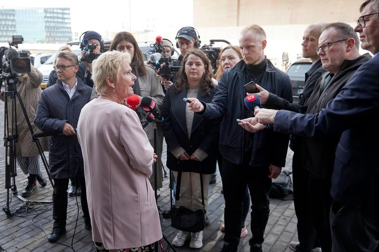 Formand i FH Lizette Risgaard mødte pressen tidligere fredag.  Foto: Jens Dresling