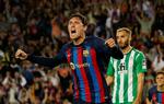 I sin kamp nummer 26 for FC Barcelona scorede Andreas Christensen for første gang.  Foto: Albert Gea/Ritzau Scanpix