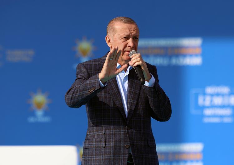  Erdogan er i gang med at føre præsidentvalgkamp. Nu har han fået en fjer i hatten, han kan bruge. Foto: Presidential Press Office/Ritzau Scanpix