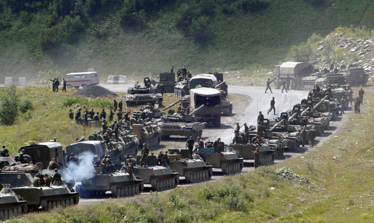 I 2008 trængte russiske styrker ind i Georgien og besatte regionerne Sydossetien og Abkhasien. Foto: Musa Sadulayev/Ritzau Scanpix