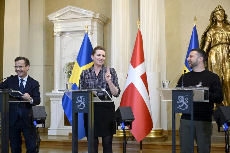 Onsdag har nordiske lande, herunder Danmark, holdt topmøde i Helsinki. Også Volodymyr Zelenskyj har deltaget. Foto: Lehtikuva/Ritzau Scanpix