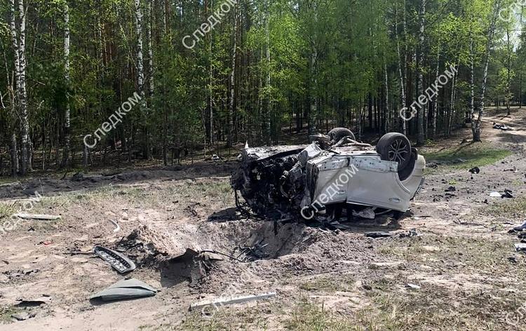 Chaufføren mistede livet, mens den russiske forfatter Zakhar Prilepin blev såret i eksplosionen. Foto: Handout/Ritzau Scanpix