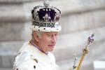 Trods regn var tusindvis af briter samlet i London for at fejre kroningen af kong Charles.  Foto: Dan Charity/Ritzau Scanpix