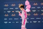 Den danske deltager, Reiley, ses her på den turkise løber til åbningen af Eurovision 2023 i St. George's Hall, Liverpool, i weekenden. Foto: Ida Marie Odgaard/Ritzau Scanpix