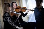 Danske Nightingale String Quartet delte koncerten i Musikhuset København med deres kollegaer fra den tyske Henschel-kvartet. Foto: Mads Nissen