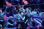 Norge, Finland og Sverige suser videre i det internationale melodigrandprix efter at have kvalificeret sig fra første semifinale, der løb af stablen tirsdag aften i Liverpool Arena i England. Foto: Phil Noble/Ritzau Scanpix