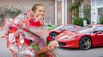 En af de medvirkende i DR's program om konfirmationen holder sin fest på en herregård, og der indgår selvfølgelig også en Ferrari i festlighederne.  Foto: The Compound